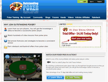 Tablet Screenshot of outstandingpoker.com